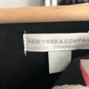 Floral black and coral dress